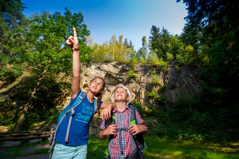 2. Route: Wandern durch den Vulkankessel - Geologie &  Altbergbau in der Caldera "Tharandter Wald"