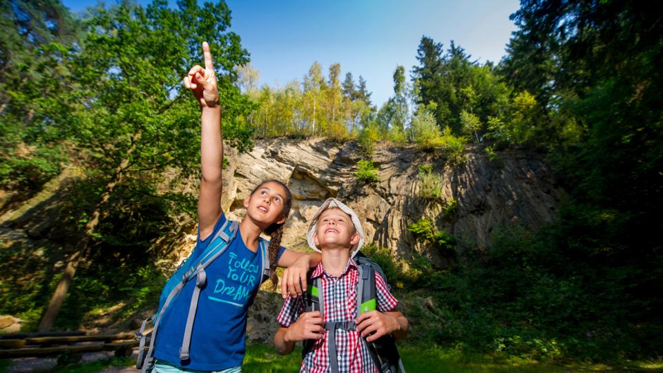 2. Route: Wandern durch den Vulkankessel - Geologie & Altbergbau in der Caldera "Tharandter Wald"