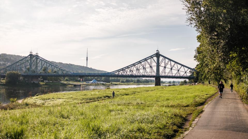 Elberadweg - Teilabschnitt Dresden Elbland - linkselbisch